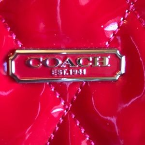Coach Red Patent Shoulder Bag